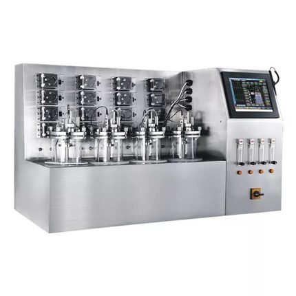 sistema di bioreattori a fermentatore multiplo in vetro parallelo